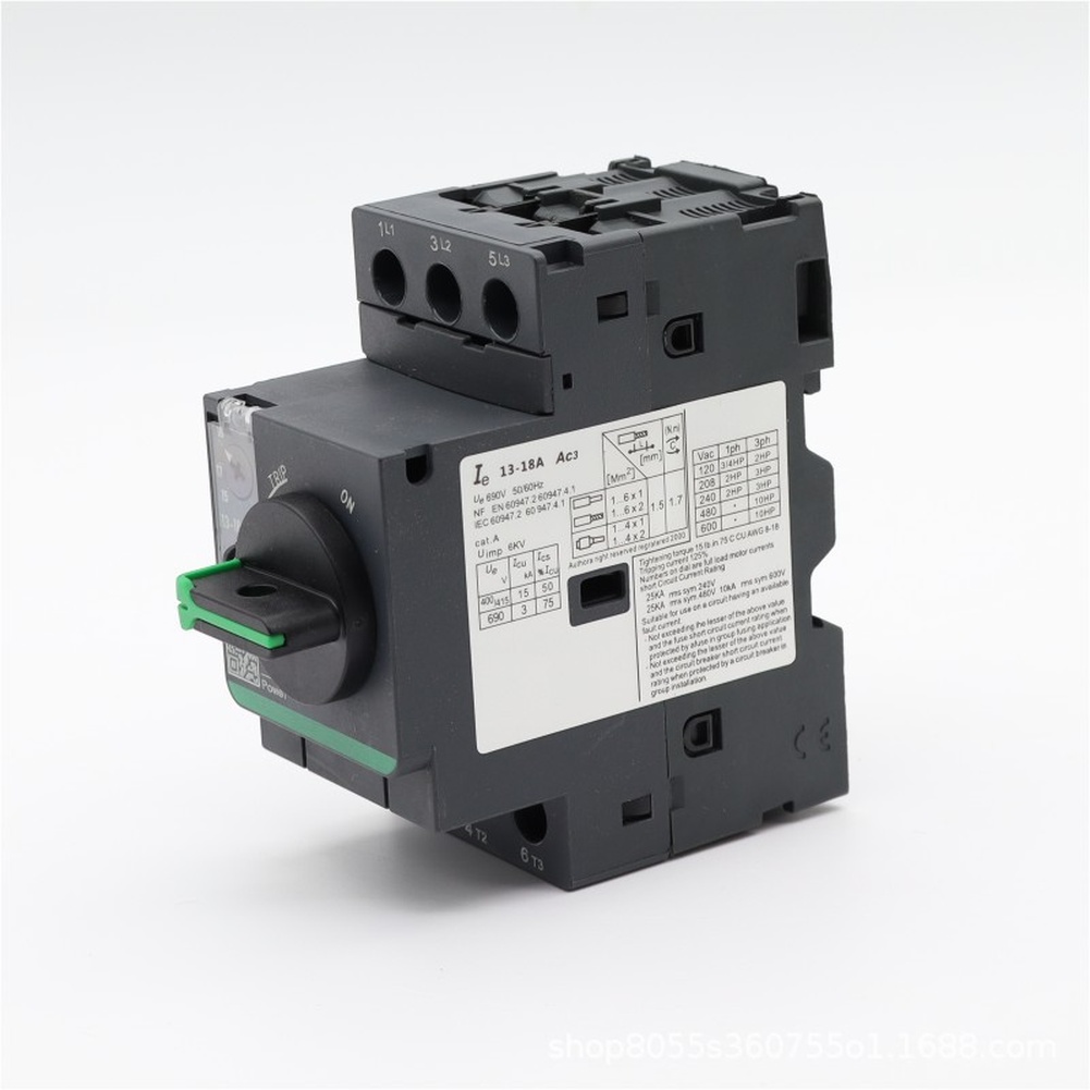 Din Rail Circuit Breaker - قاطع دائرة المحرك ثلاثي الأطوار GV2PE01C