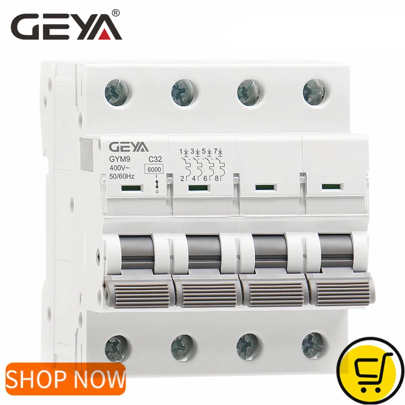 Din Rail Circuit Breaker - قاطع دائرة كهربائية صغير GEYA GYM9