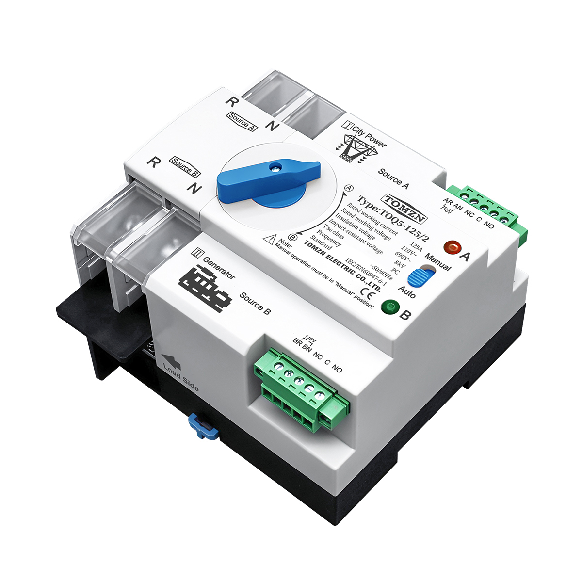 TOMZN مفتاح تحويل تلقائي مزدوج - مراجعة Din Rail Circuit Breaker وسعره