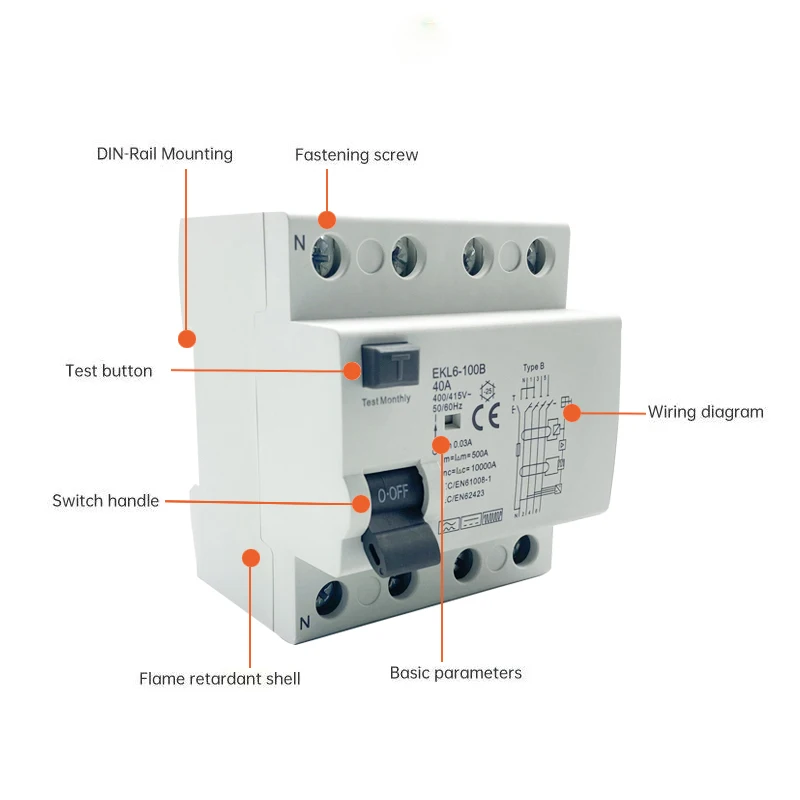 قواطع الدائرة الكهربائية المان - مراجعة Din Rail Circuit Breaker وسعره