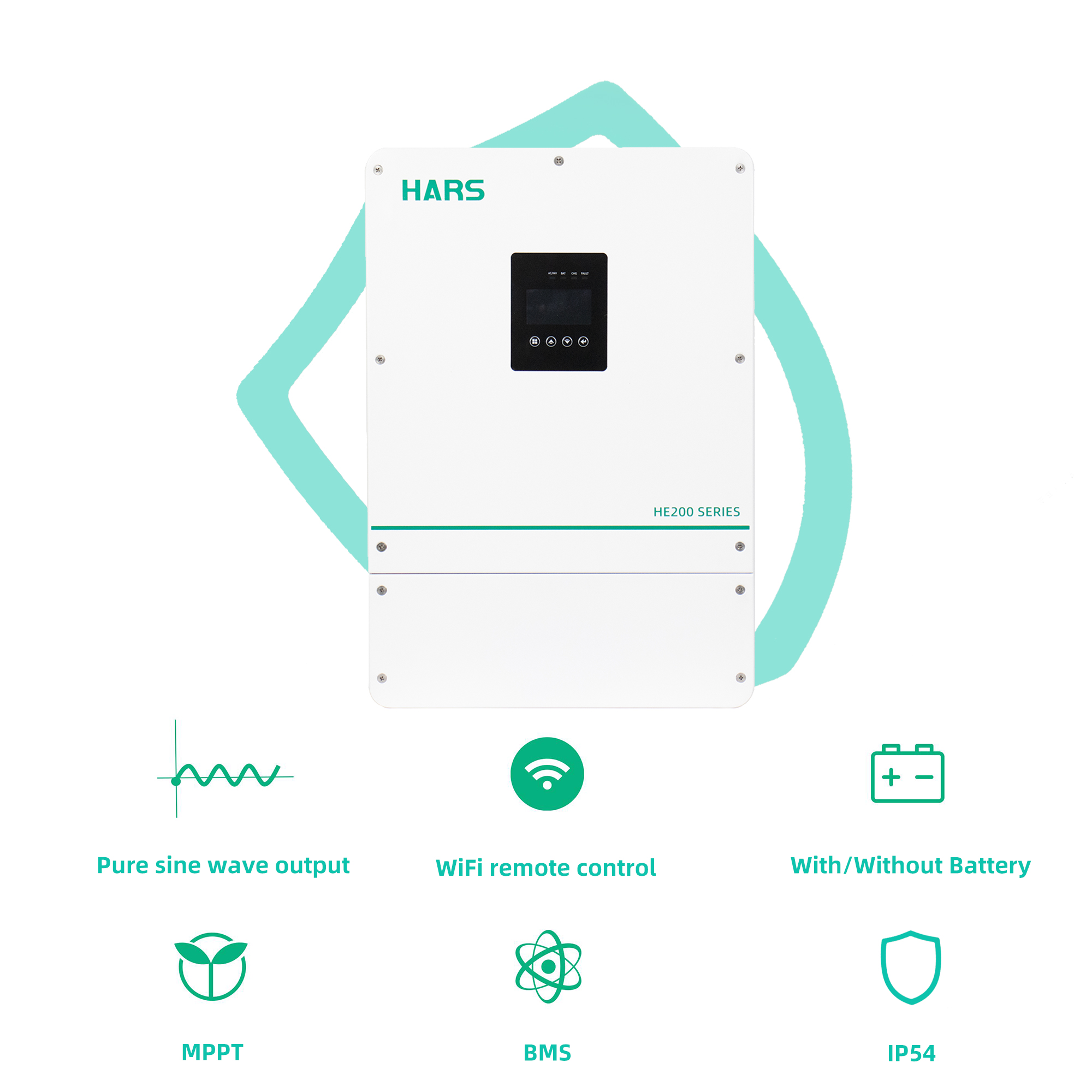 محول طاقة شمسي هجين عالي الجود - مراجعة Pure Sine Wave Inverter وسعره