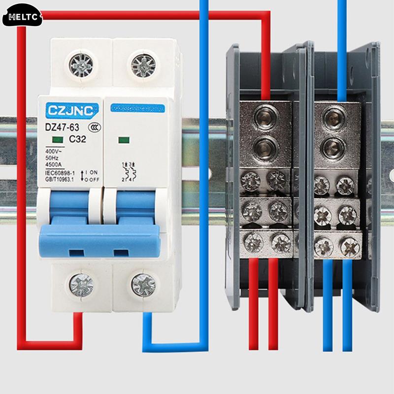 صندوق توزيع كتلة محطة السكك ال - مراجعة Din Rail Circuit Breaker وسعره