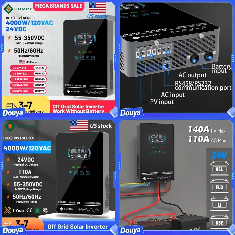 محول طاقة شمسية خارج الشبكة من - مراجعة Pure Sine Wave Inverter وسعره