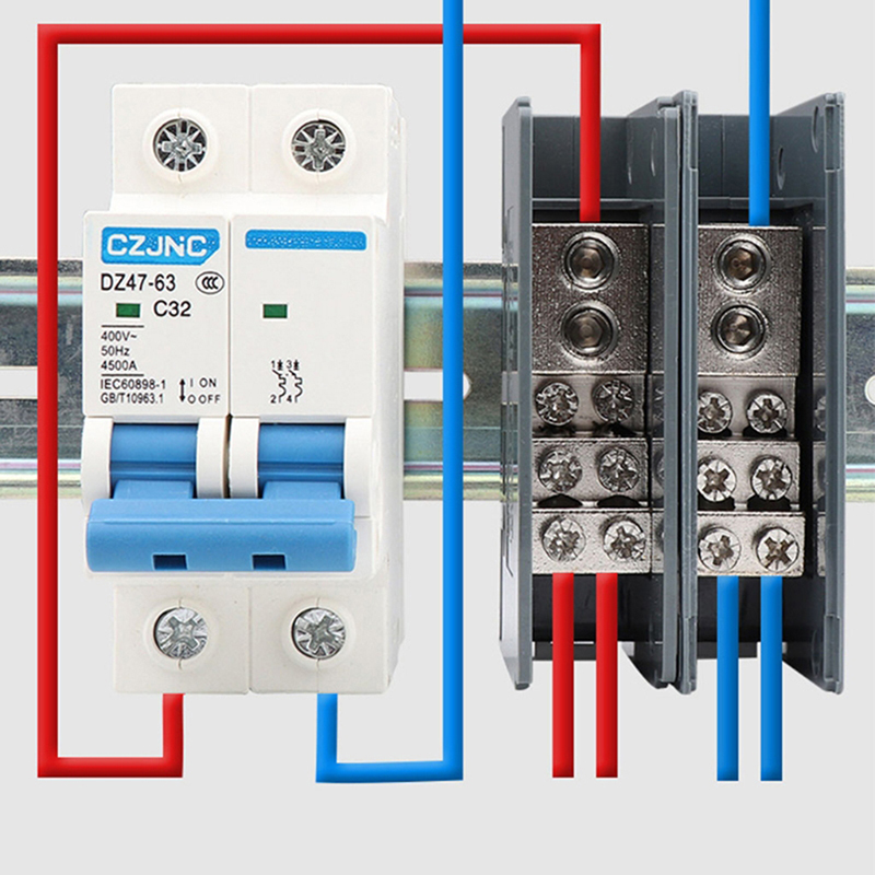 صندوق توزيع طاقة عالمي 150 أمب - مراجعة Din Rail Circuit Breaker وسعره