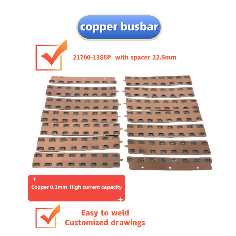 قضبان نحاسية 21700-13S8P لبطار - مراجعة Bus Bar Copper وسعره