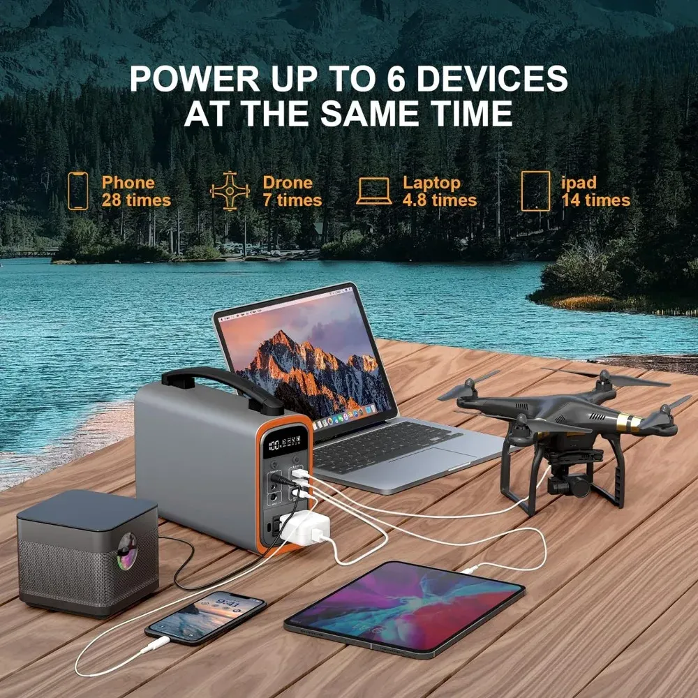محطة طاقة محمولة Lifepo4 بقدرة - مراجعة Portable Power Station وسعره